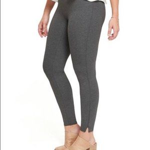 SPANX | Ankle Ponte Hem Slit Charcoal Gray Legging Pants Tall